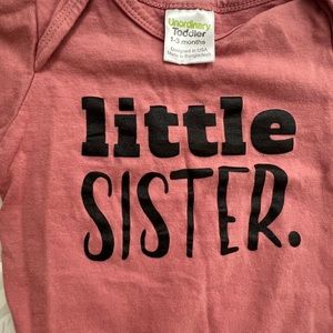 little sister onesie!